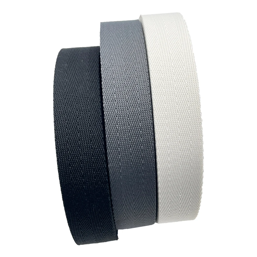 Jacquard Webbing with Twill Pattern for Garments/Shoes Accessories/Bags /Seat Belt/Pet Collar Leash Tape/Home Textile