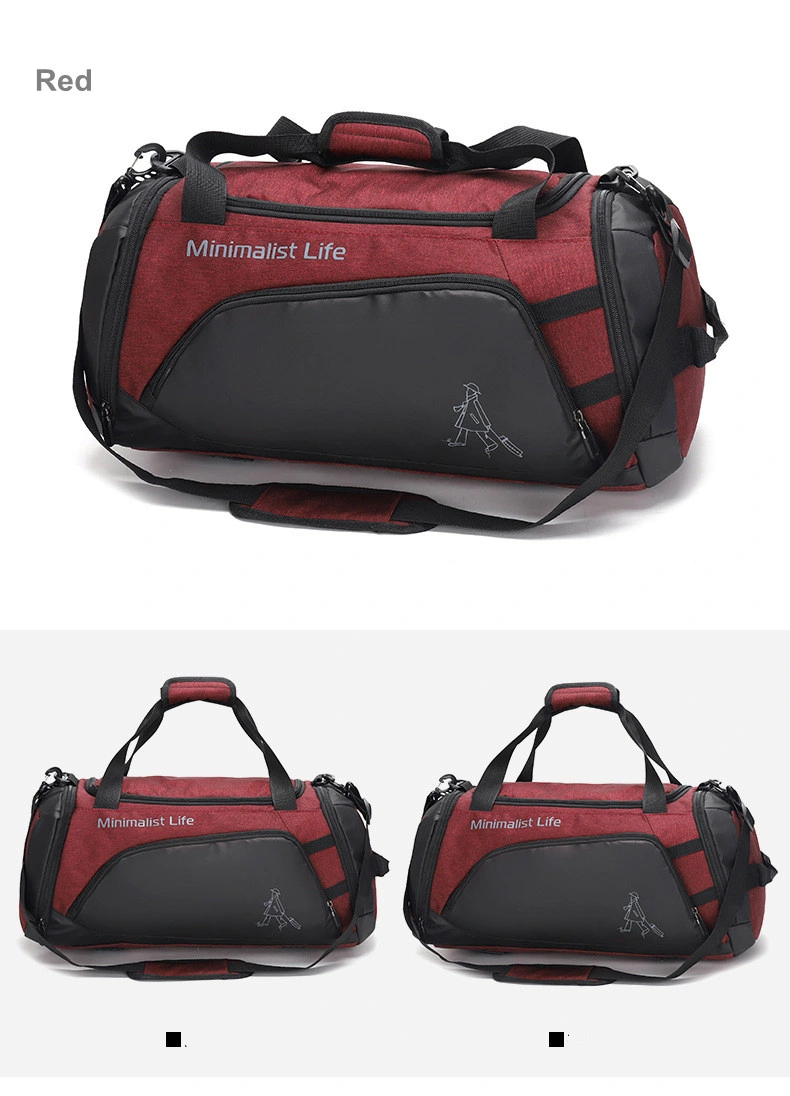 Fashion Shoes Compartment Luggage Bag Custom Logo Sport Shoulder Bag Water Resistant Travel Duffel Bag