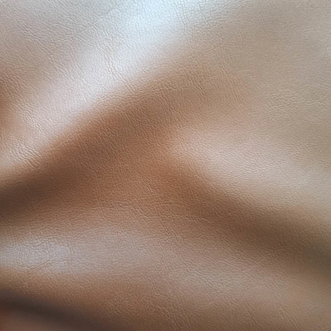 High Quality Synthetic PU Leather with Viscose Backing Fabric for Garment