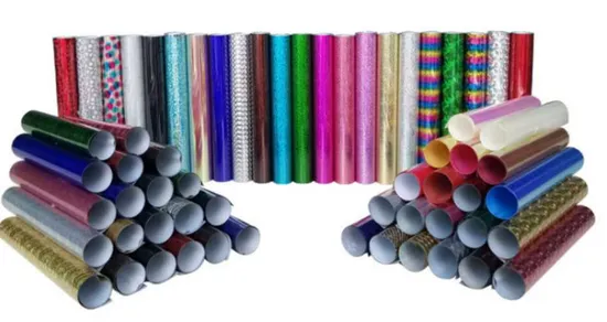 Оптовая торговля на заводе домашних животных голографическая теплопередача виниловая пленка с рисунком леса (HS-HTF-032)